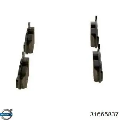 Okładziny (klocki) do hamulców tarczowych tylne Volvo 31665837 cena, od 31,31 USD
