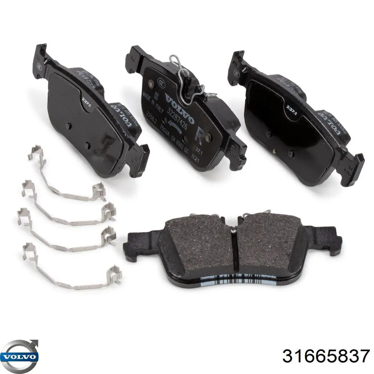 Okładziny (klocki) do hamulców tarczowych tylne Volvo 31665837 cena, od 31,31 USD