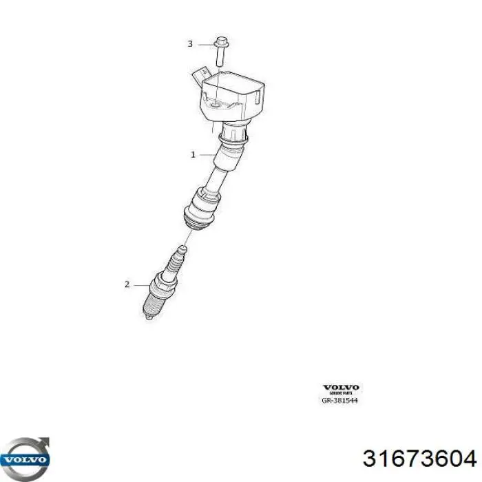 31673604 Volvo Świeca zapłonowa