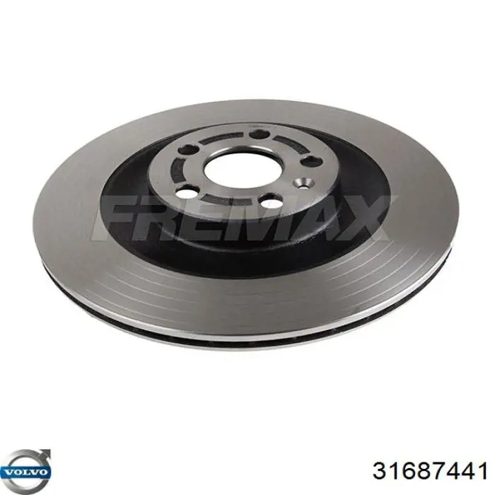 Do koszyka 31687441 Volvo Tarcza hamulcowa tylna