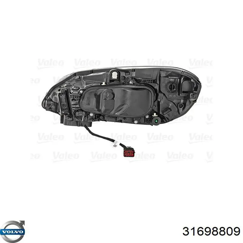 Reflektor prawy Volvo 31698809 cena, od 732,17 USD