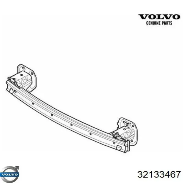 Do koszyka 31448304 Volvo Wzmocnienie zderzaka tylnego