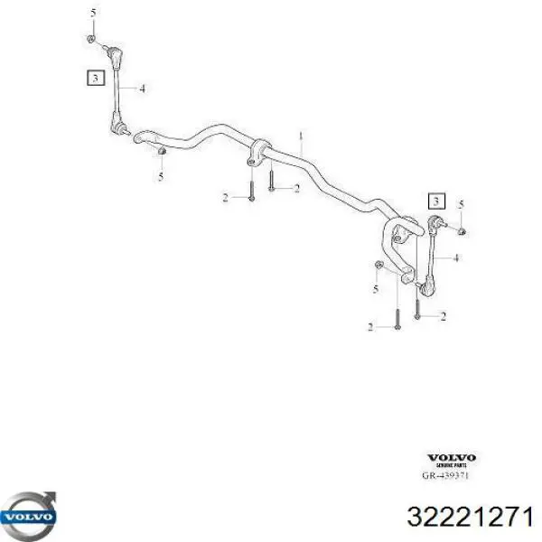 32221271 Volvo Łącznik stabilizatora przedniego