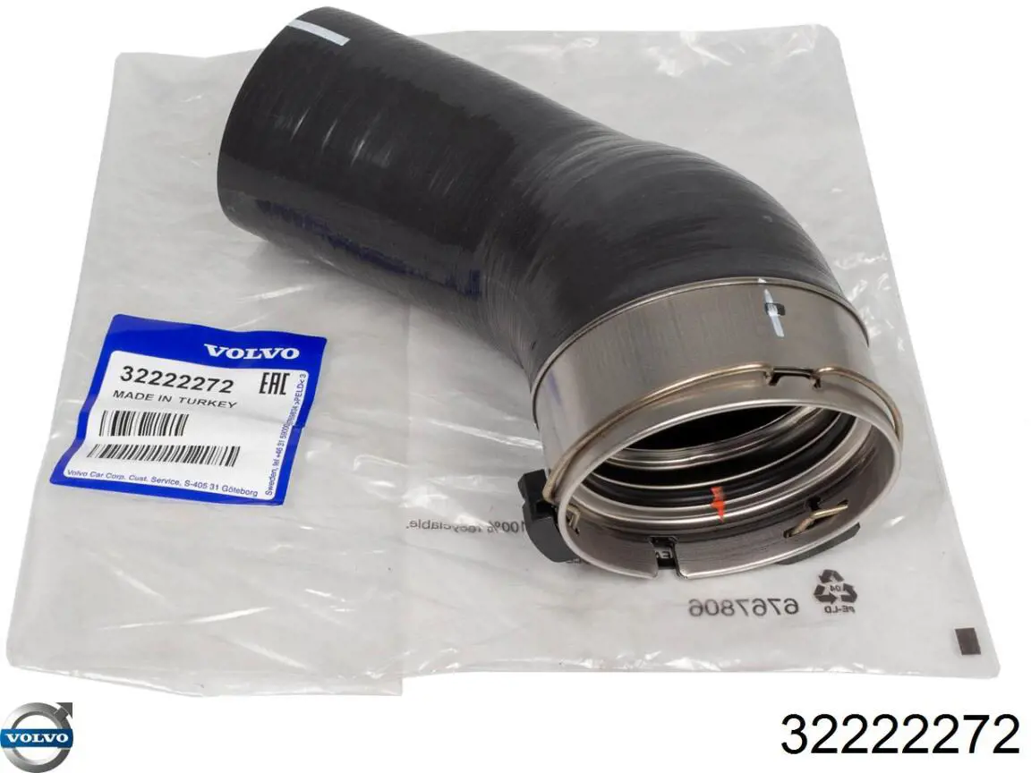 Przewód (króciec) intercoolera Volvo 32222272 cena, od 61,27 USD