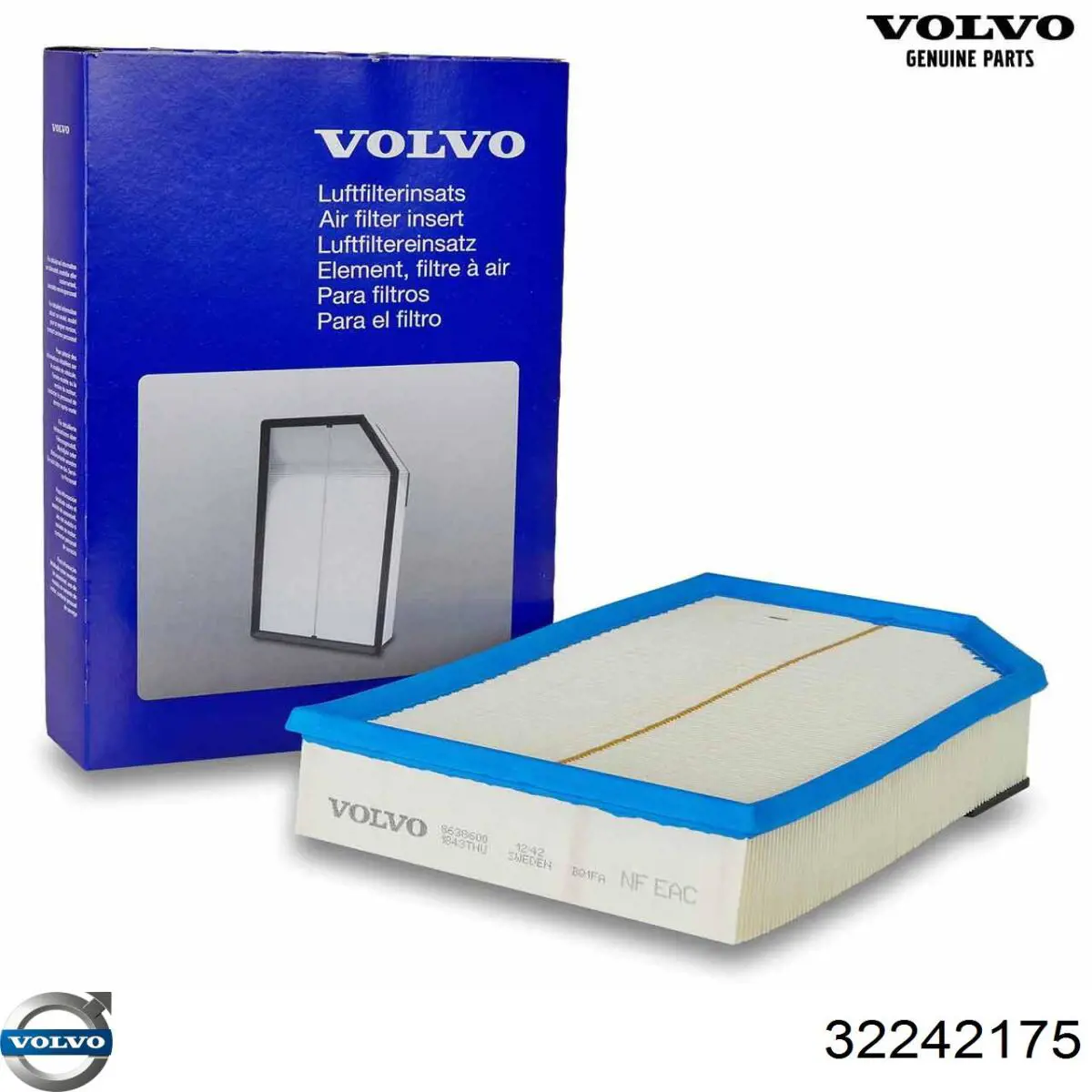 Filtr paliwa Volvo 32242175 cena, od 13,44 USD