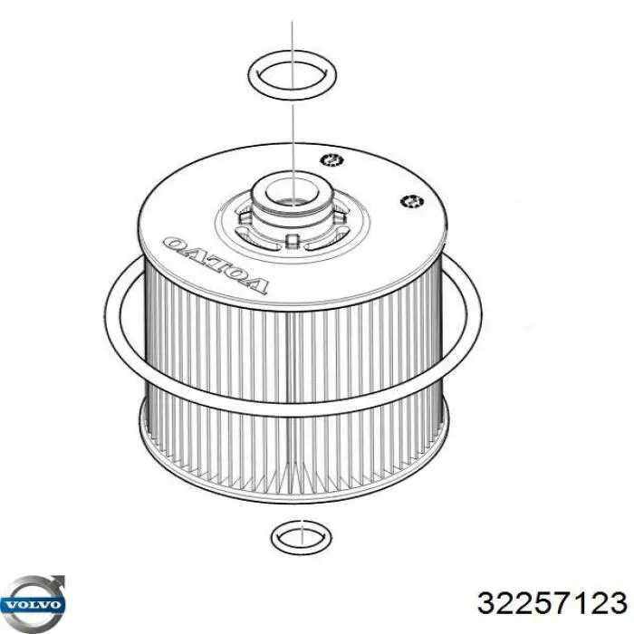 32257123 Volvo filtr oleju