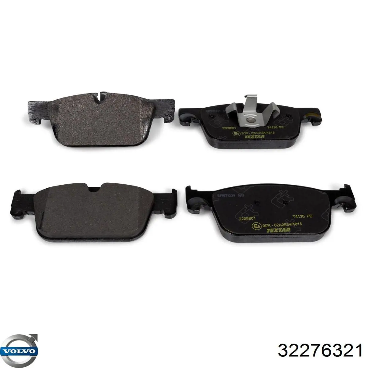 Klocki hamulcowe przednie tarczowe Volvo 32276321 cena, od 27,10 USD