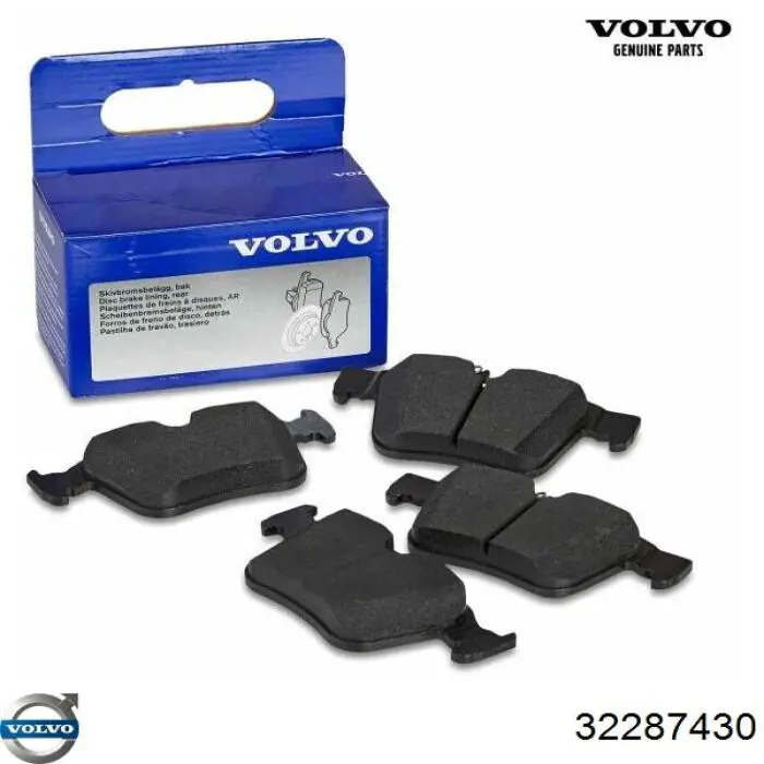 Okładziny (klocki) do hamulców tarczowych tylne Volvo 32287430 cena, od 31,31 USD