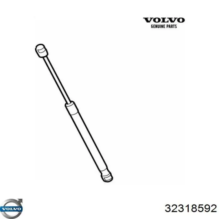 Amortyzator maski Volvo XC90 II SUV (256) (2014 - 2026) cena, od 14,78 USD