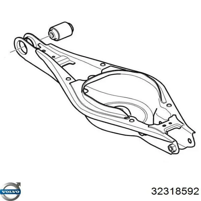 Do koszyka 32318592 Volvo Amortyzator maski
