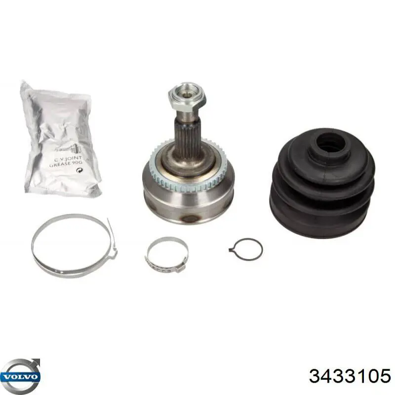 Przegub homokinetyczny przedni zewnętrzny Volvo 3433105 cena, od 159,84 USD