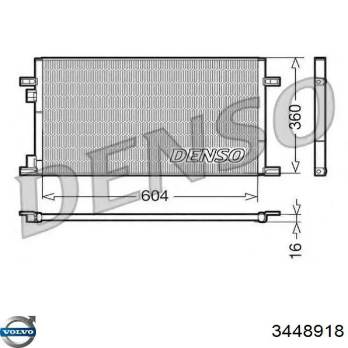 Do koszyka Chłodnica klimatyzacji Volvo 460 L 464