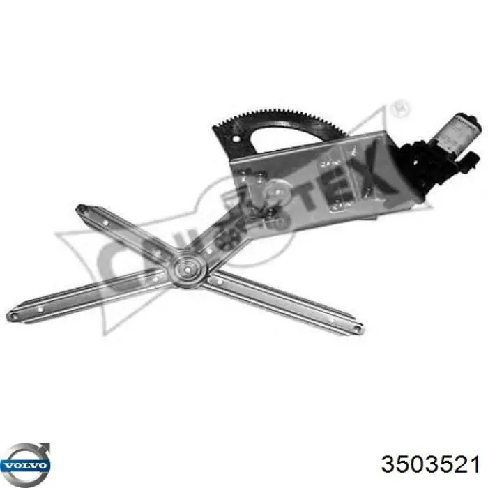 Mechanizm podnoszenia szyby drzwi przednich prawych Volvo 740 sedana (744) (1983 - 1992) cena, od 112,92 USD