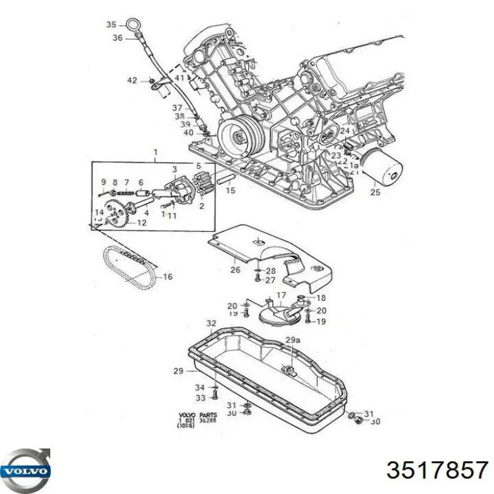 3517857 Volvo Filtr oleju