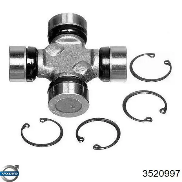 Krzyżak wału Cardana tylnego Volvo 3520997 cena, od 11,61 USD