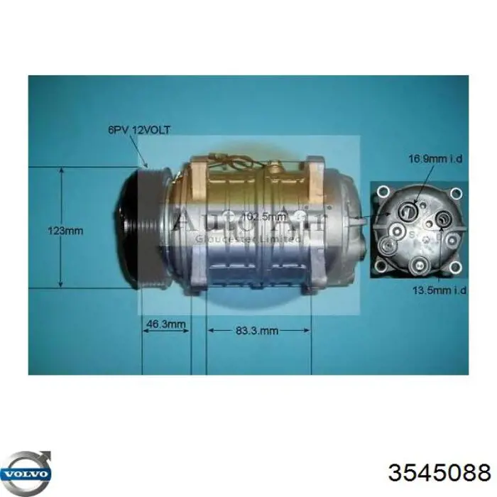 9171344 Volvo sprężarka klimatyzacji