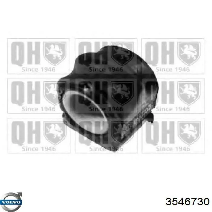 Do koszyka 3546730 Volvo Tuleja stabilizatora przedniego