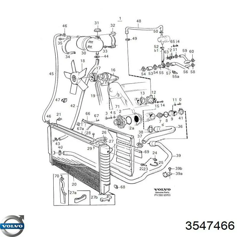Zbiorniczek wyrównawczy układu chłodzenia Volvo 3547466 cena, od 61,26 USD