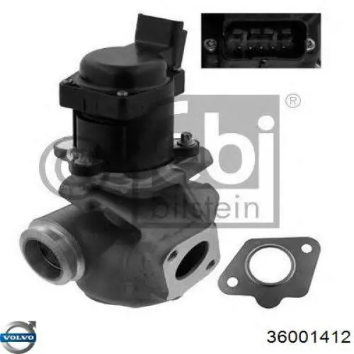 Do koszyka 36001412 Volvo Zawór recyrkulacji spalin EGR