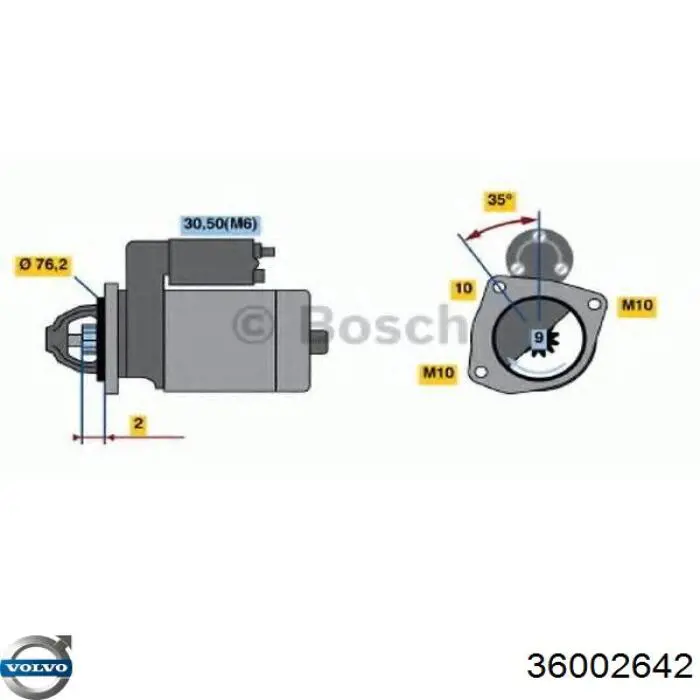36002642 Volvo Rozrusznik
