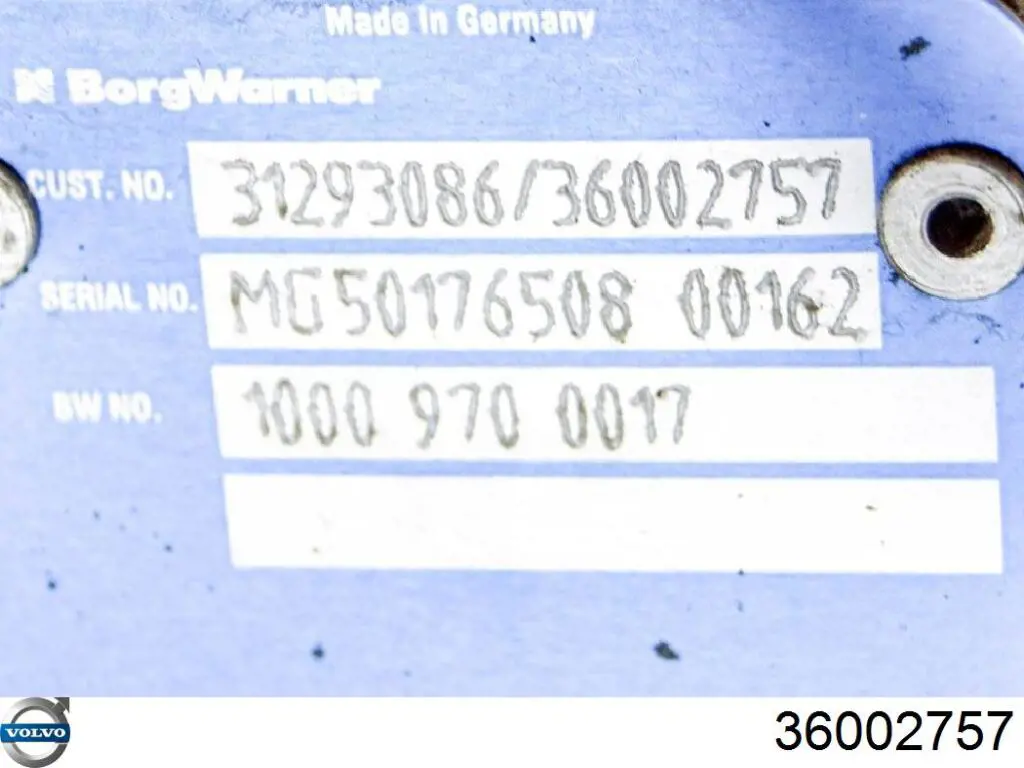 36002757 Volvo Turbina