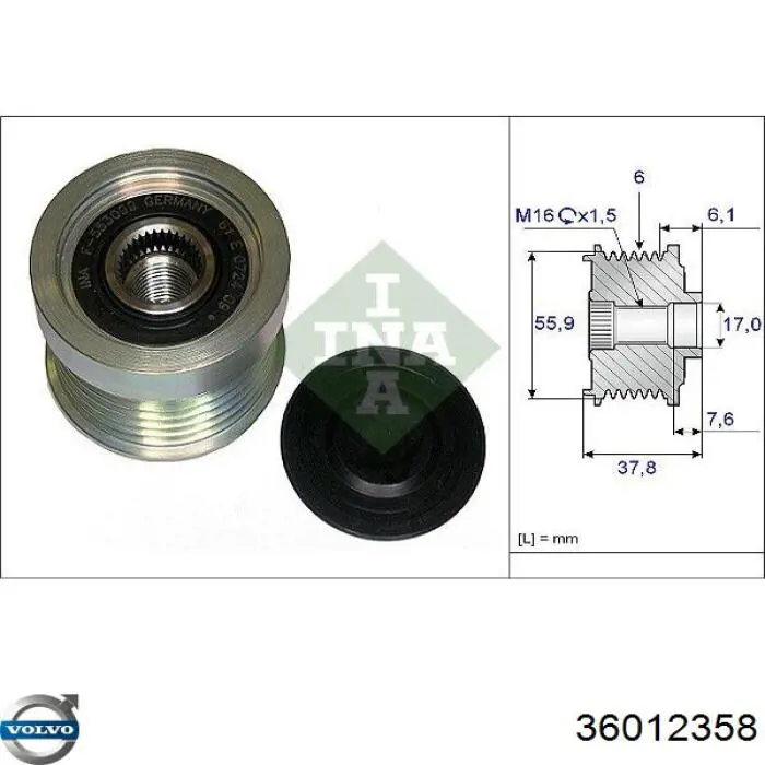 36012358 Volvo Alternator