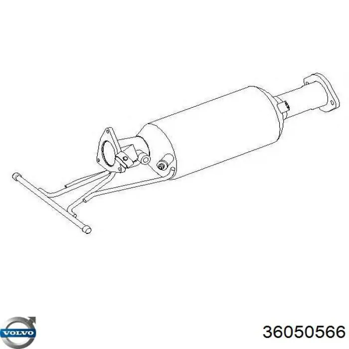 36050566 Volvo Filtr cząstek stałych układu wydechowego