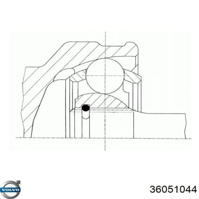 36051044 Volvo Listwa kierownicza (maglownica)