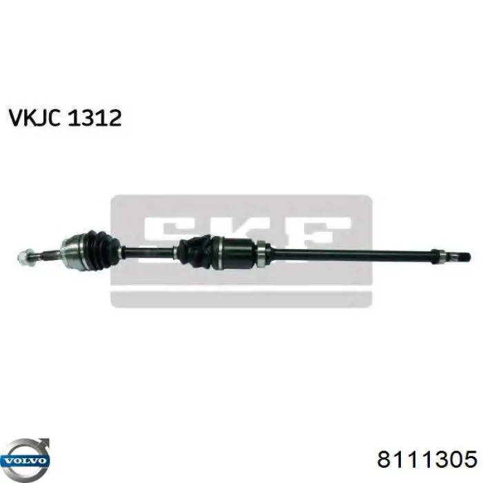 Półoś napędowa przednia prawa Volvo 8111305 cena, od 227,03 USD