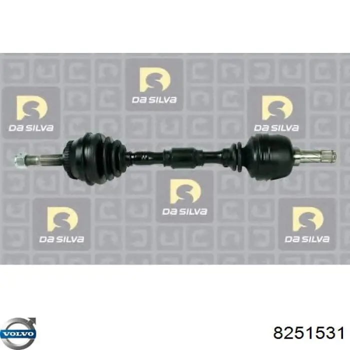 Półoś napędowa przednia lewa Volvo 8251531 cena, od 88,53 USD