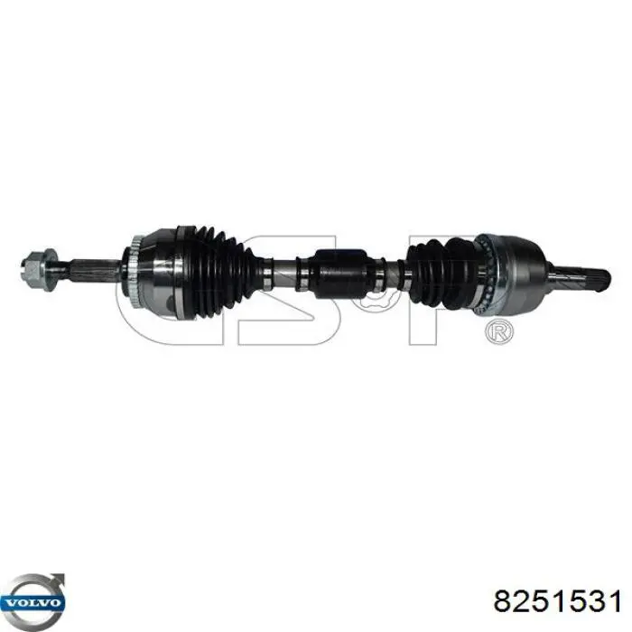 Półoś napędowa przednia lewa 8251531 Volvo