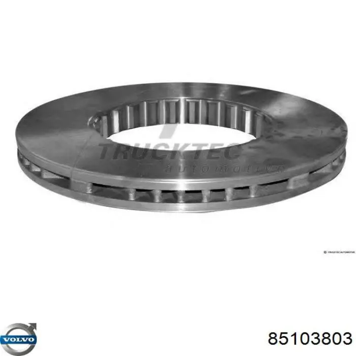 Do koszyka 85103803 Volvo Tarcza hamulcowa przednia