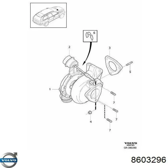 Turbina Volvo 8603296 cena, od 177,86 USD