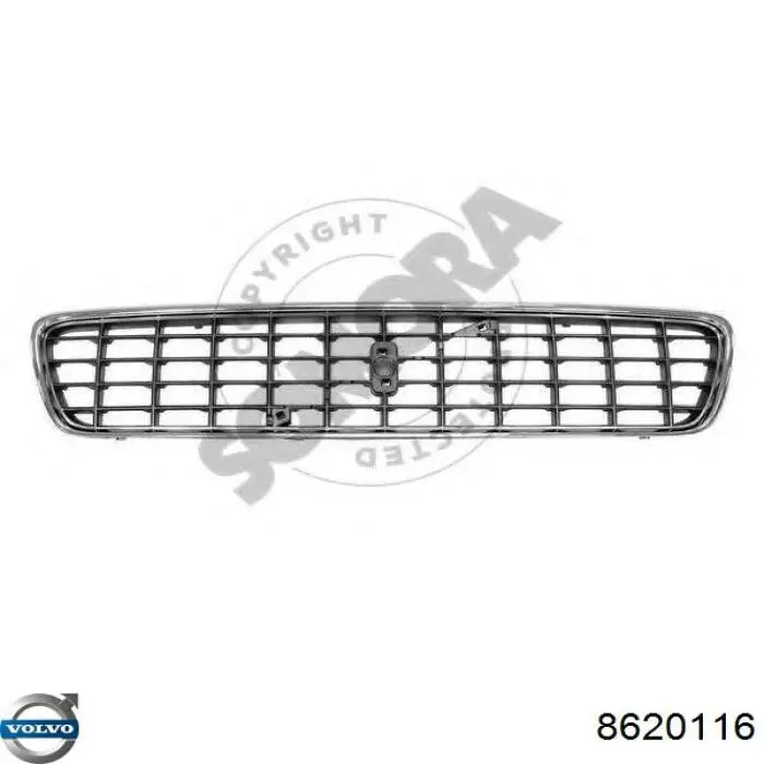 Atrapa chłodnicy do Volvo S40 II MS