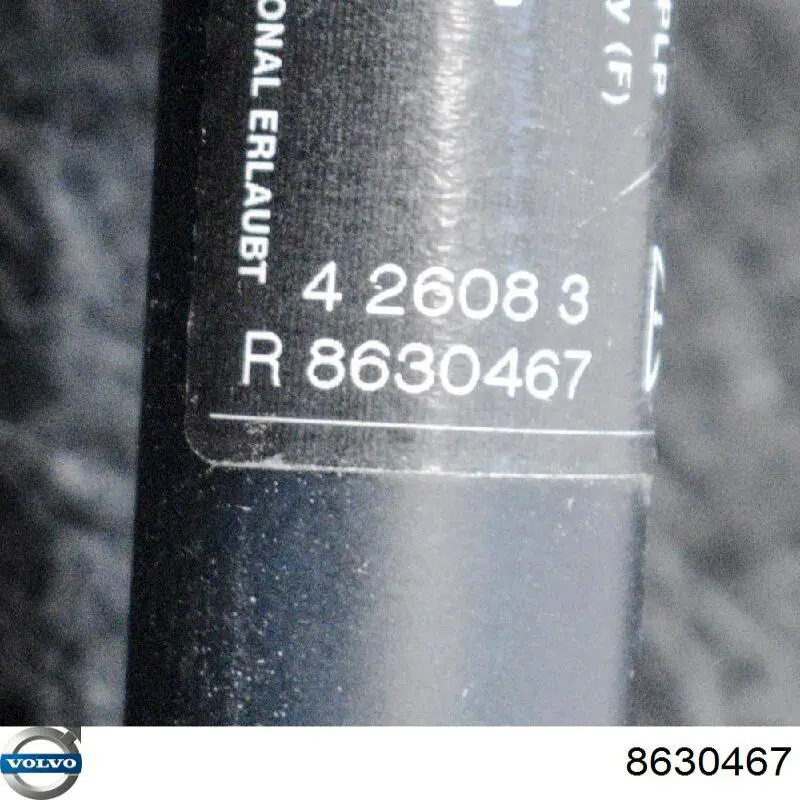 8630467 Volvo Pas bezpieczeństwa przedni lewy
