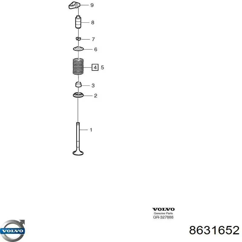 Uszczelniacz zaworu dolotowego/wylotowego Volvo 8631652 cena, od 1,17 USD