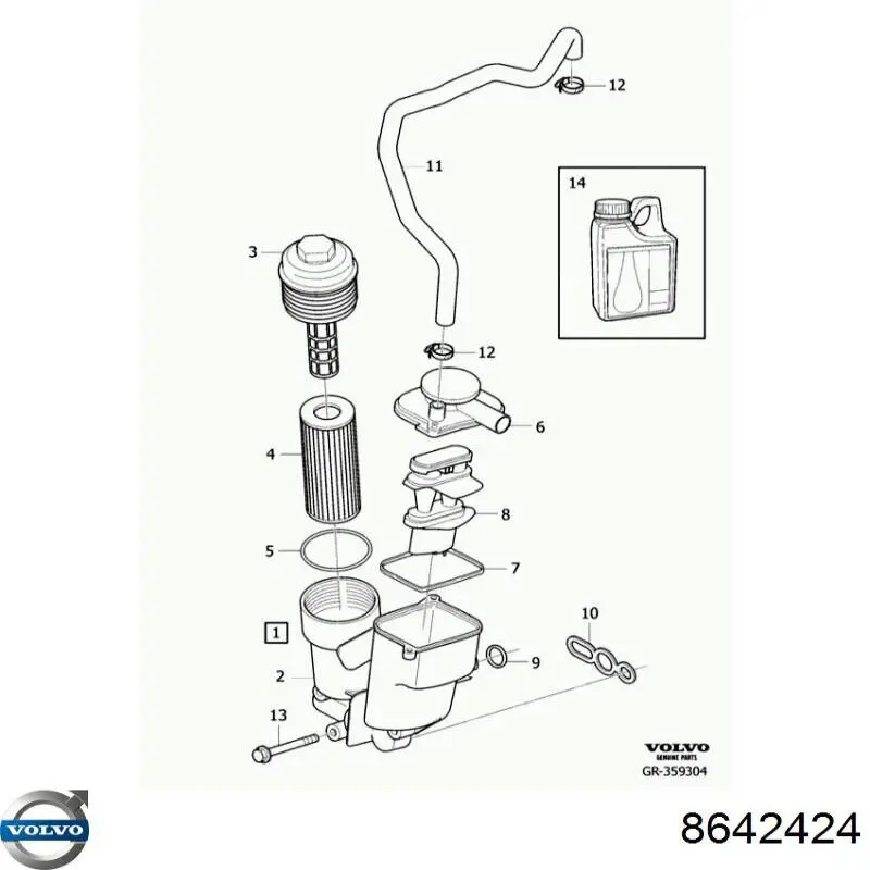 Zawór PCV odpowietrzający silnik Volvo 8642424 cena, od 51,05 USD