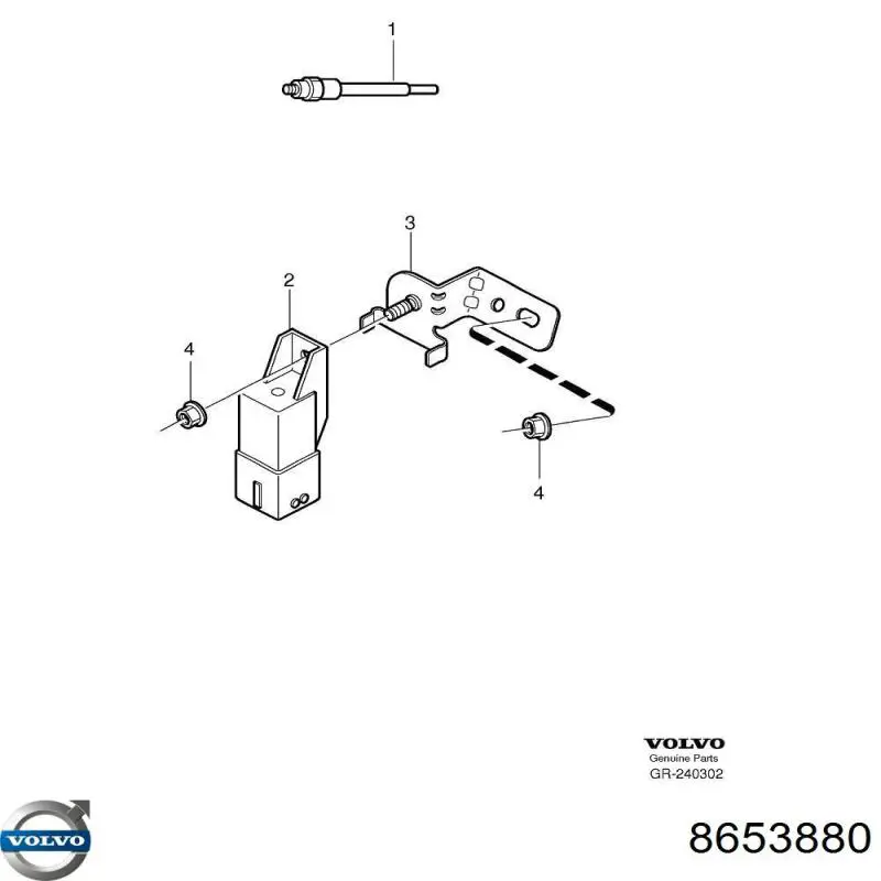 Świeca żarowa Volvo 8653880 cena, od 9,49 USD