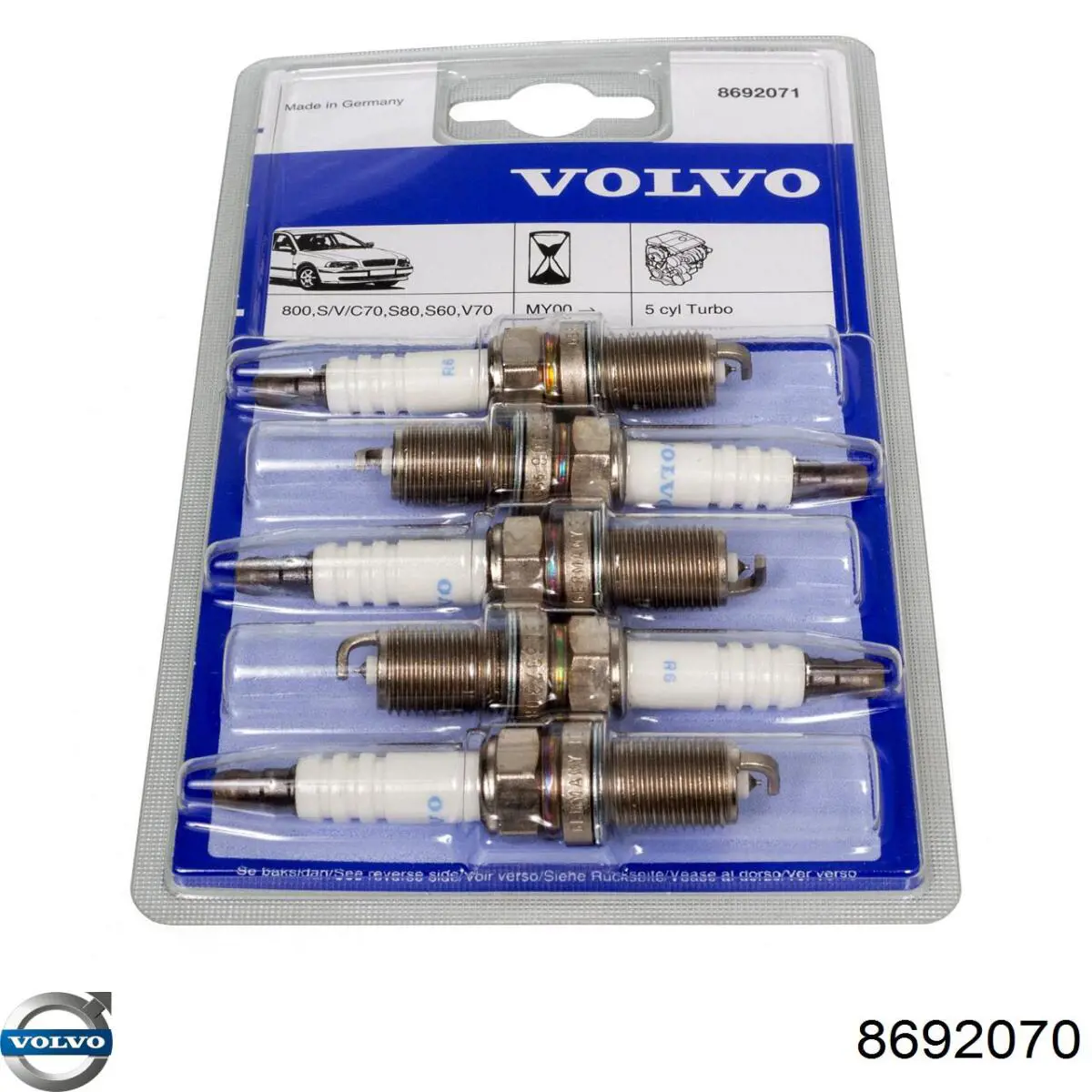 Świeca zapłonowa Volvo 8692070 cena, od 11,85 USD