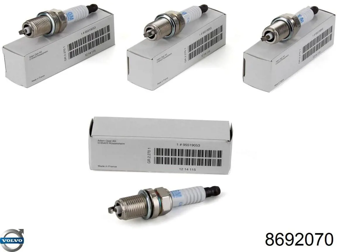 Do koszyka 8692070 Volvo Świeca zapłonowa