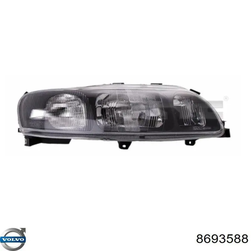 Reflektor prawy Volvo 8693588 cena, od 114,07 USD
