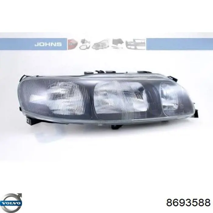 Reflektor prawy Volvo 8693588 cena, od 119,18 USD