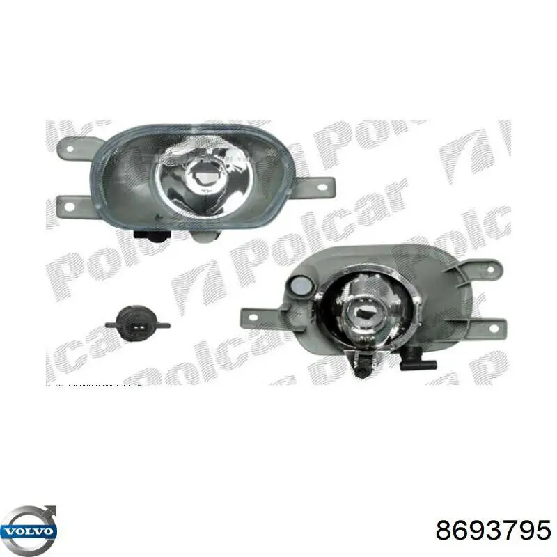 Lampa przeciwmgielna lewa Volvo 8693795 cena, od 78,32 USD