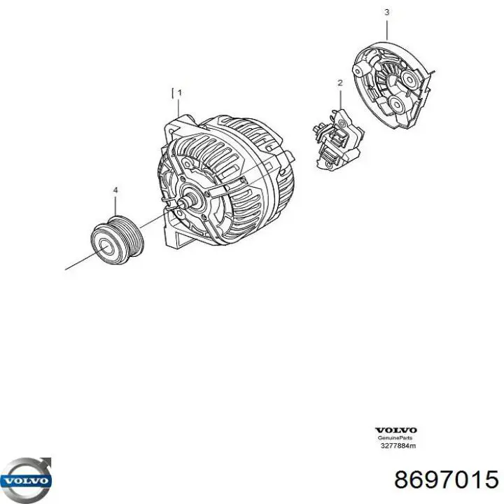 Regulator alternatora (przekaźnik ładowania) Volvo 8697015 cena, od 13,94 USD