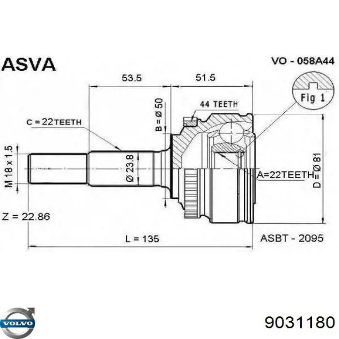 Do koszyka Półoś napędowa przednia lewa Volvo 440 K 445