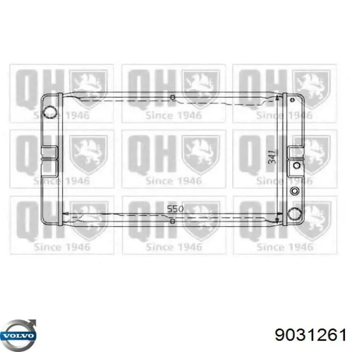 Chłodnica silnika Volvo 340/360 hatchback (343, 345) (1979 - 1991) cena, od 301,51 USD