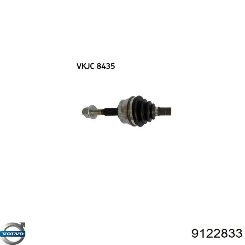 Do koszyka 9122833 Volvo Półoś napędowa przednia lewa