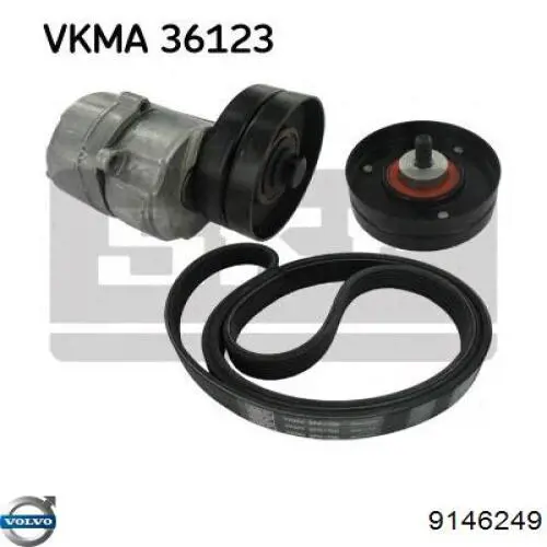 Do koszyka 9146249 Volvo Napinacz paska napędowego