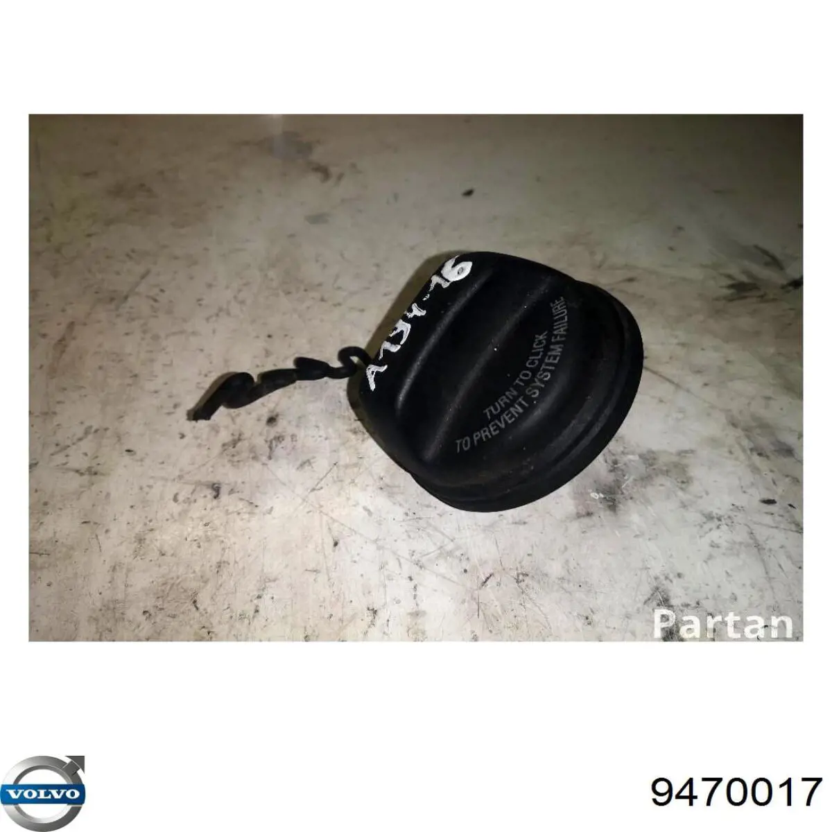 9470017 Volvo Korek wlewu paliwa
