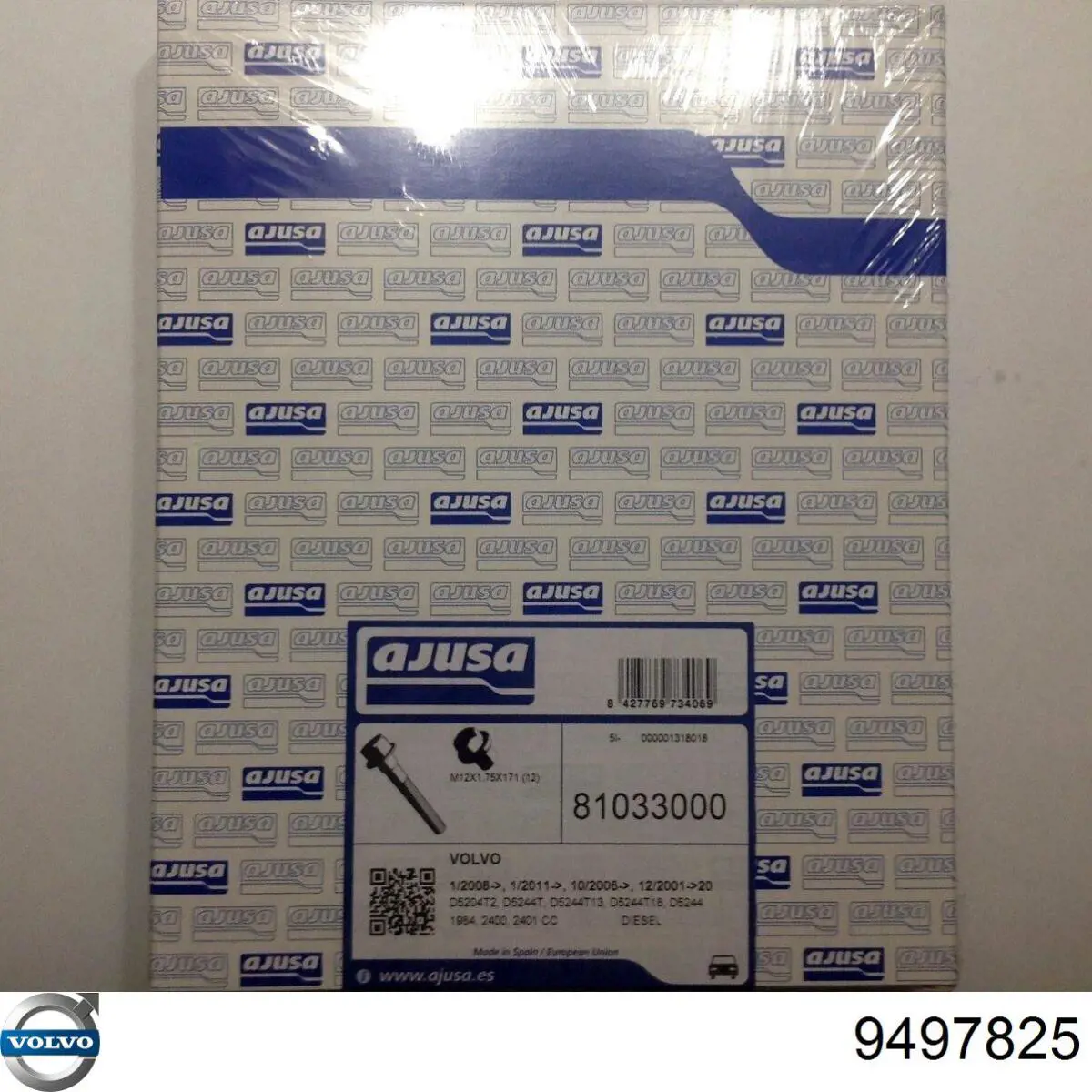 Śruba głowicy cylindrów Volvo 9497825 cena, od 59,60 USD